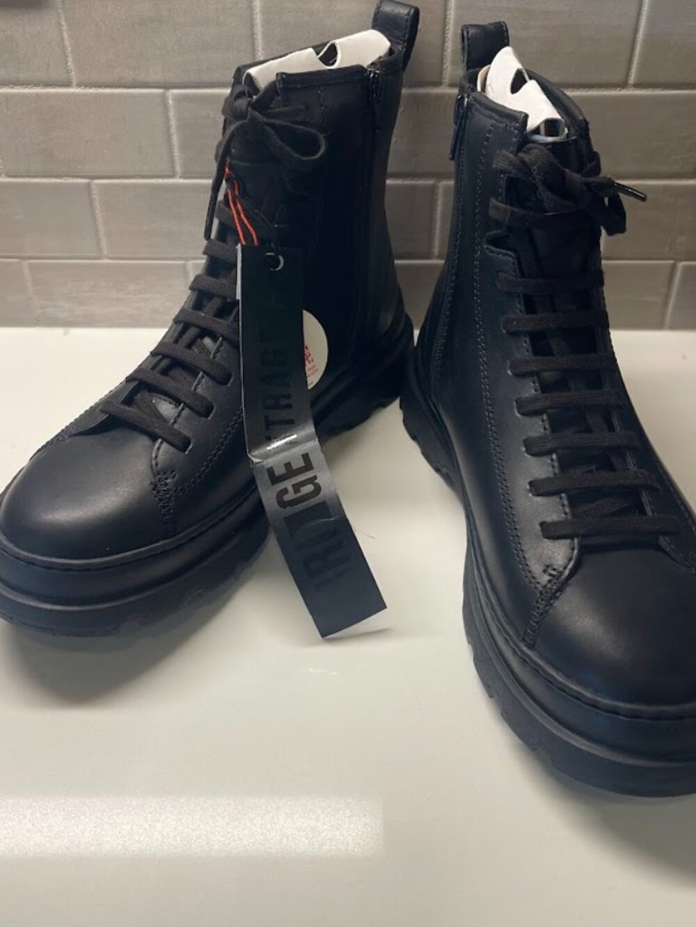 Camper Brutus+ Black Size EU 42 Women's Leather Bridge XTRAGRIP Boot NWT